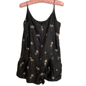 Rag & Bone Dune Palm Print Silk romper size 6